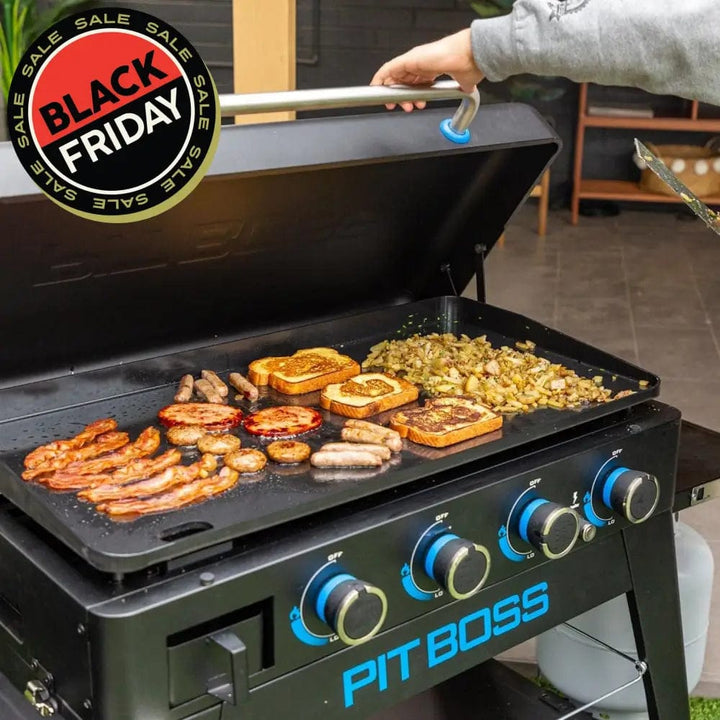 Pit Boss Grills | 4-Burner Ultimate Lift-Off Plancha + Free Tool Kit Gas Griddles