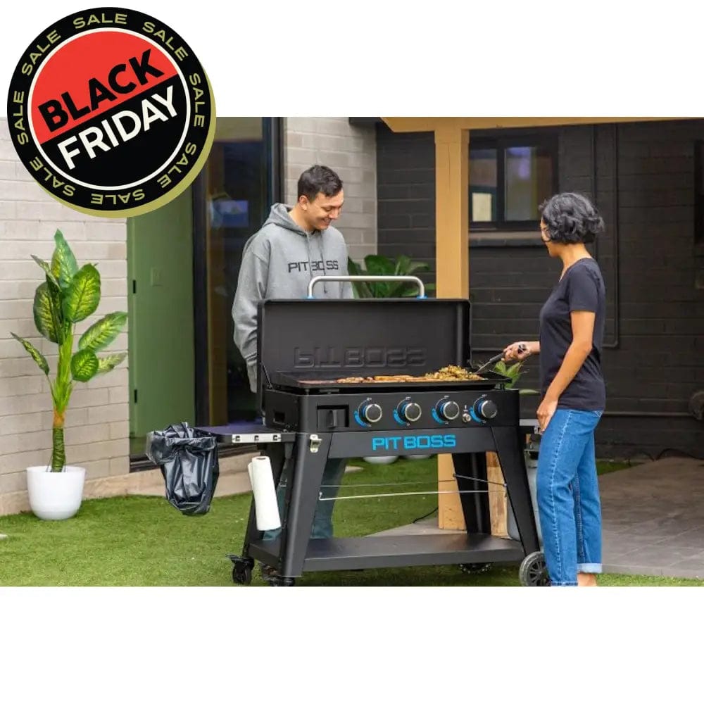 Pit Boss Grills | 4-Burner Ultimate Lift-Off Plancha + Free Tool Kit Gas Griddles