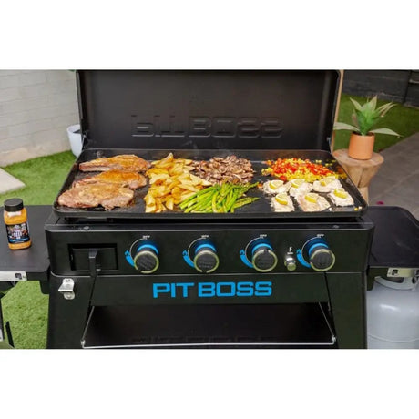 Pit Boss Grills | 4-Burner Ultimate Lift-Off Plancha + Free Tool Kit Gas Griddles