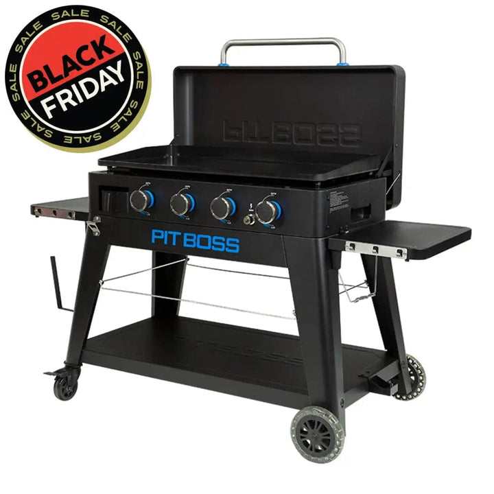 Pit Boss Grills | 4-Burner Ultimate Lift-Off Plancha + Free Tool Kit Gas Griddles