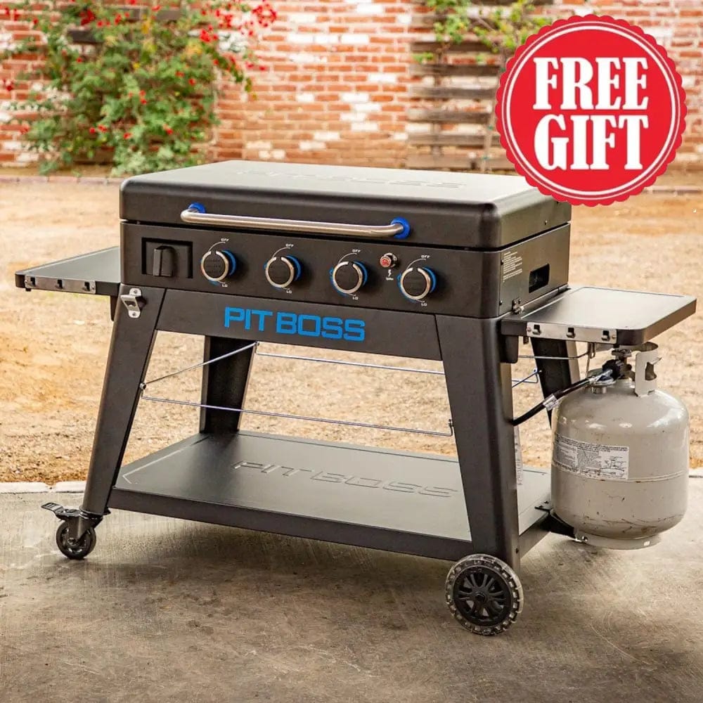 Pit Boss Grills | 4-Burner Ultimate Lift-Off Plancha + Free Tool Kit Gas Griddles