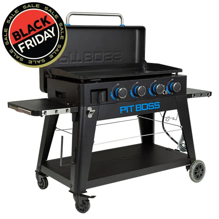 Pit Boss Grills | 4-Burner Ultimate Lift-Off Plancha + Free Tool Kit Gas Griddles