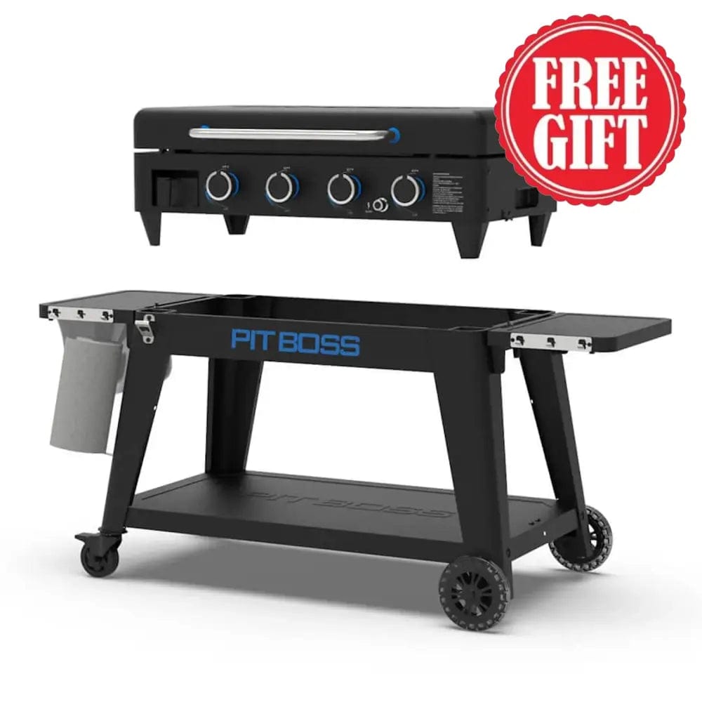 Pit Boss Grills | 4-Burner Ultimate Lift-Off Plancha + Free Tool Kit Gas Griddles