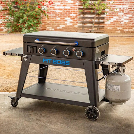 Pit Boss Grills | 4-Burner Ultimate Lift-Off Plancha + Free Tool Kit Gas Griddles