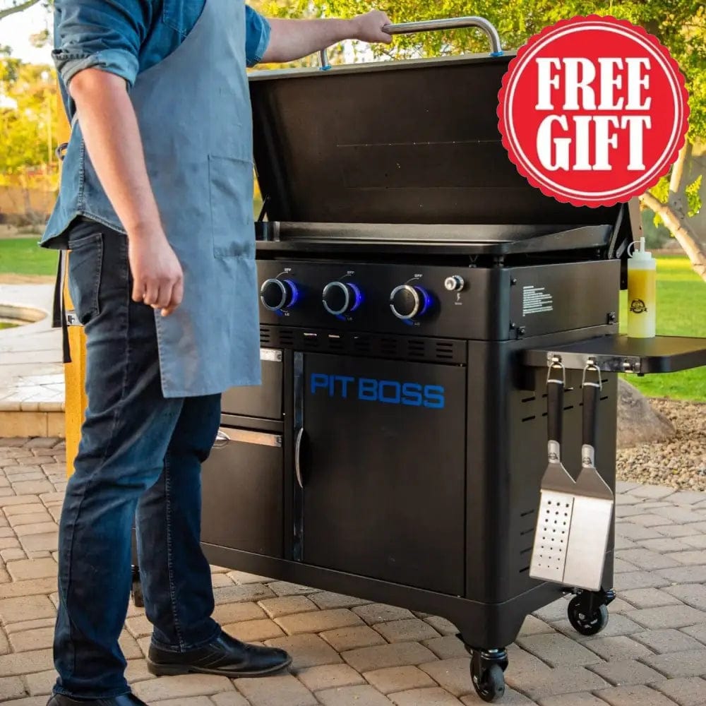 Pit Boss Grills | 5-Burner Ultimate Plancha + Free Tool Kit Gas Griddles