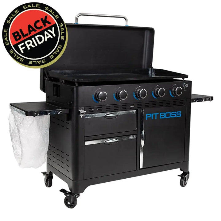 Pit Boss Grills | 5-Burner Ultimate Plancha + Free Tool Kit Gas Griddles