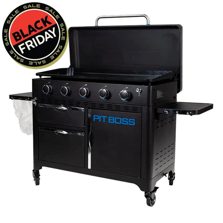 Pit Boss Grills | 5-Burner Ultimate Plancha + Free Tool Kit Gas Griddles