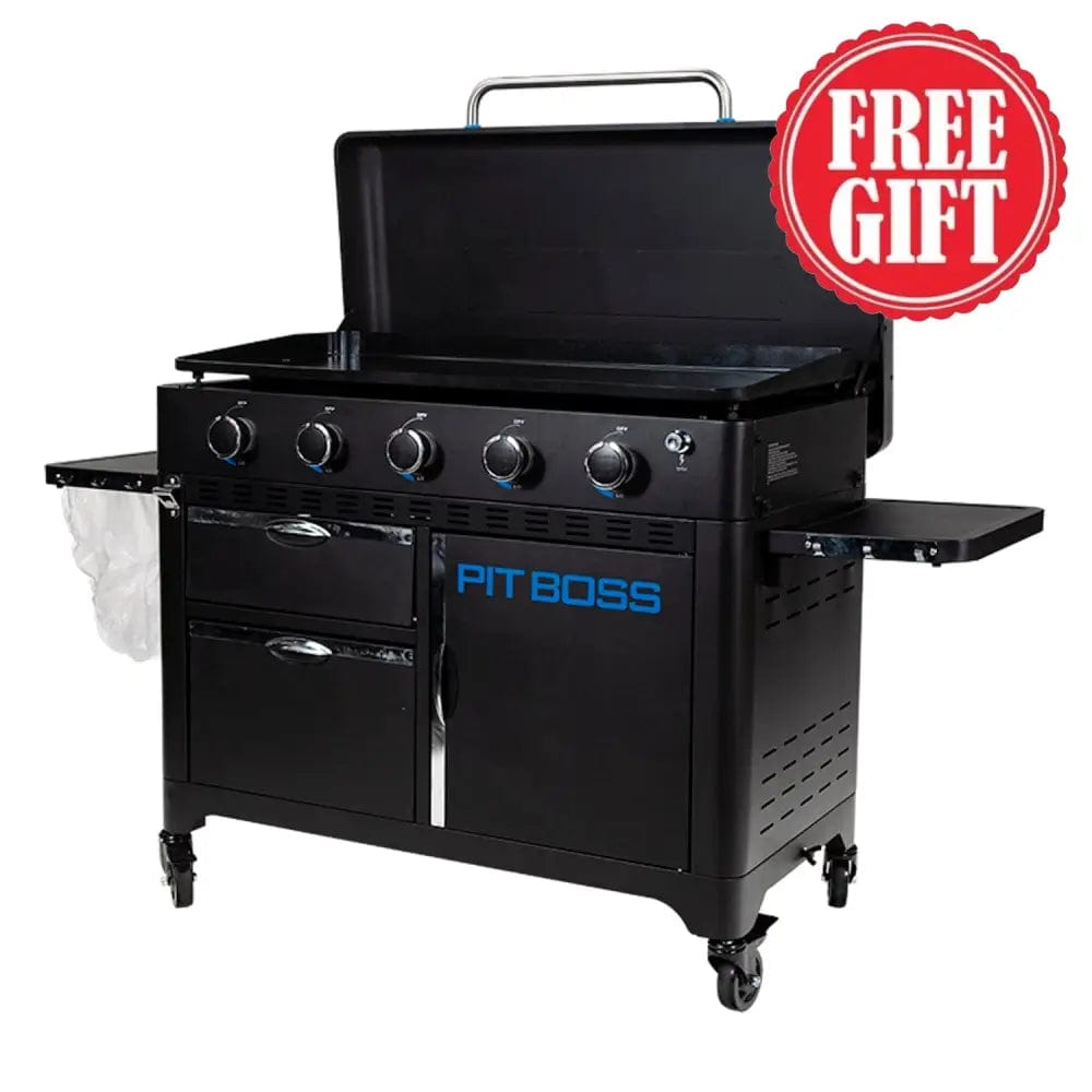 Pit Boss Grills | 5-Burner Ultimate Plancha + Free Tool Kit Gas Griddles