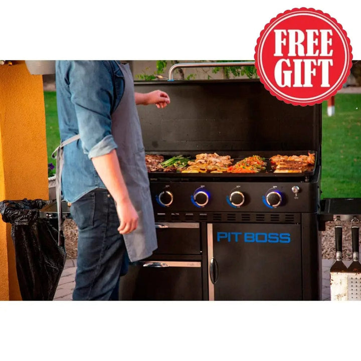 Pit Boss Grills | 5-Burner Ultimate Plancha + Free Tool Kit Gas Griddles