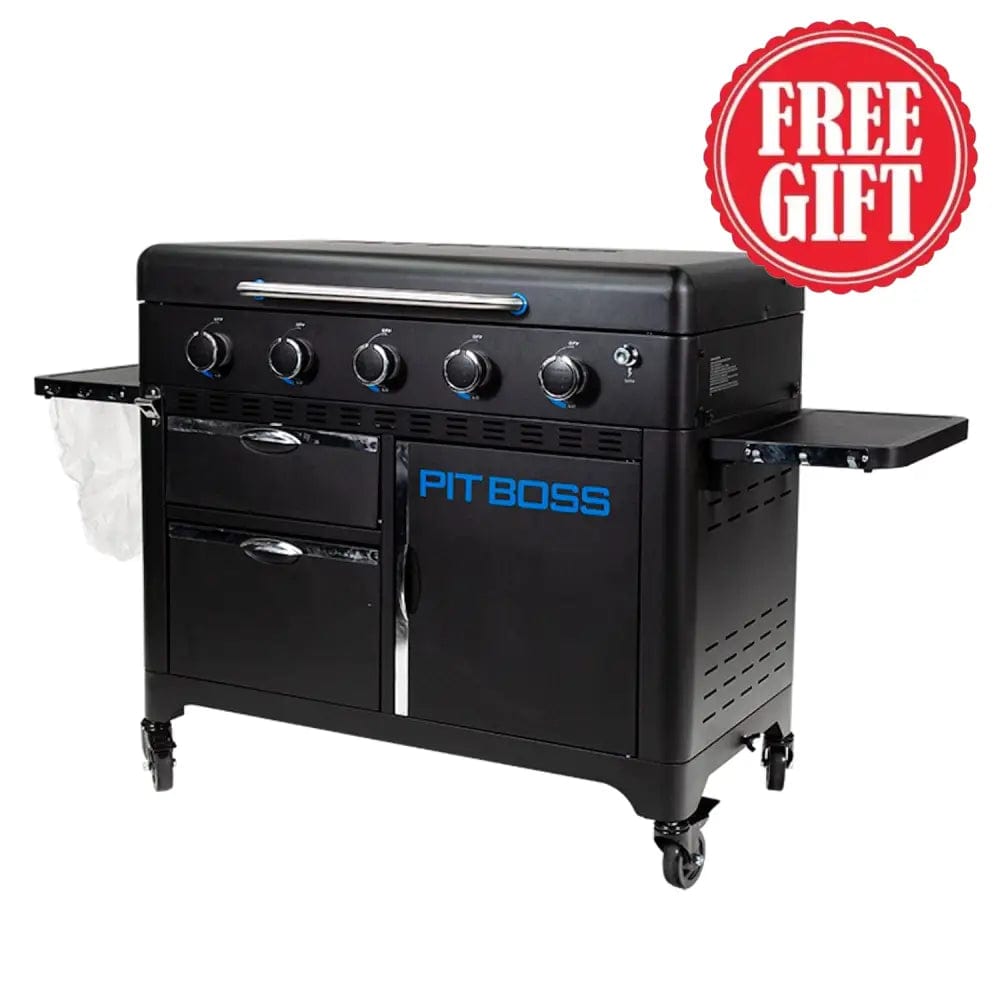 Pit Boss Grills | 5-Burner Ultimate Plancha + Free Tool Kit Gas Griddles