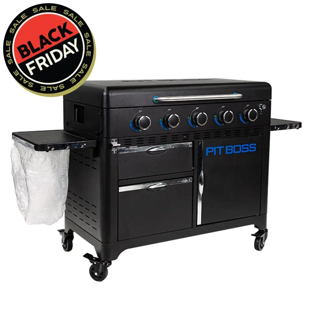 Pit Boss Grills | 5-Burner Ultimate Plancha + Free Tool Kit Gas Griddles