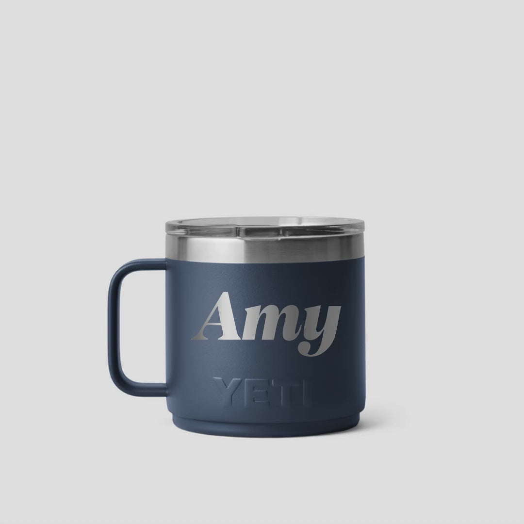 YETI | Rambler® 14 oz (414 ml) Stackable Mug With DuraSip™ Ceramic Lining | Black