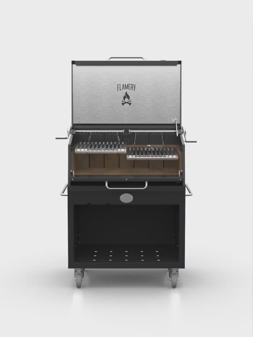 FLAMERY | ASADO PRO.2.1 / Small Asado Grill on Trolley