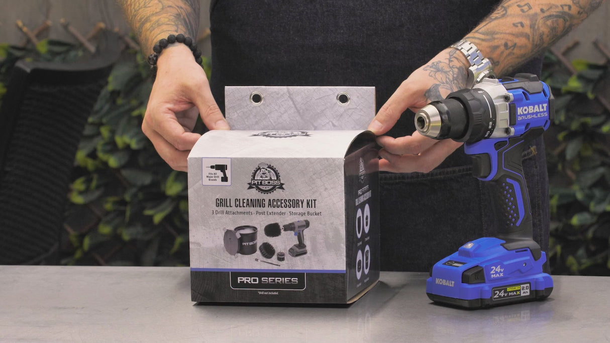 Pit Boss Grills | Pro Series Drill Attachment BBQ Cleaning Kit