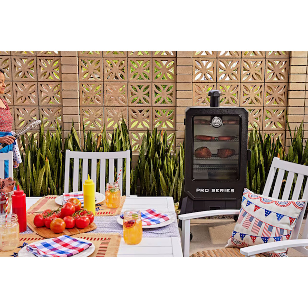 Pit Boss Grills | Pit Boss Pro Series 4-Series Vertical Wood Pellet Smoker + Free Gift