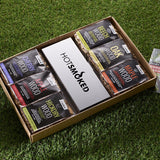 Hot Smoking Kit Woods Selection Box box open on grass