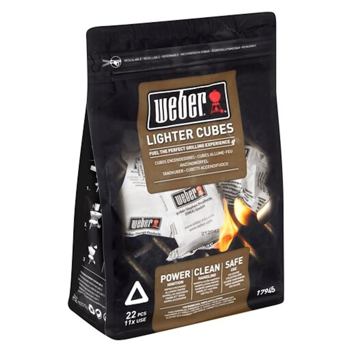 Weber | Lighter Cubes | Charcoal Igniter | 22 pieces