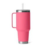 back of tropical pink YETI Rambler 42 oz Straw Mug