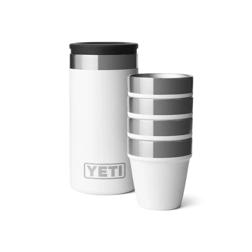 YETI Shot Glasses with Carrying Case white