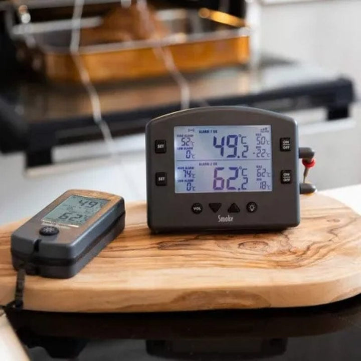 Smoke Wireless Barbecue Thermometer and a Receiver