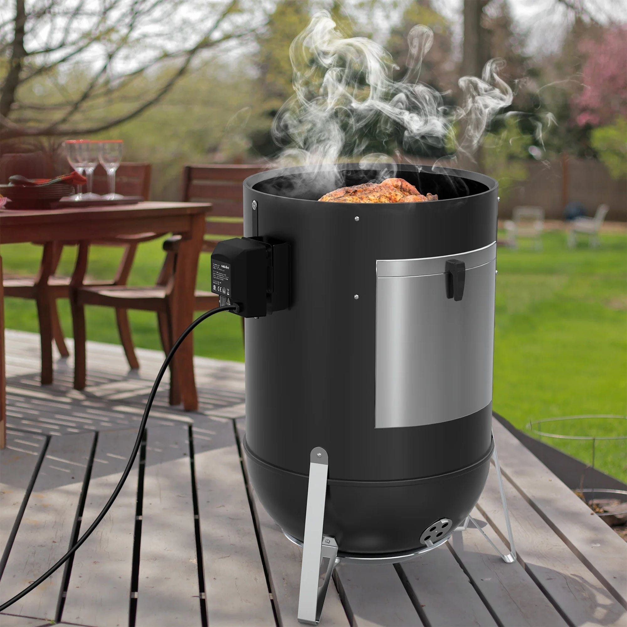 Weber | Smokey Mountain Cooker Smoker 47cm + Free Outdoor Cover
