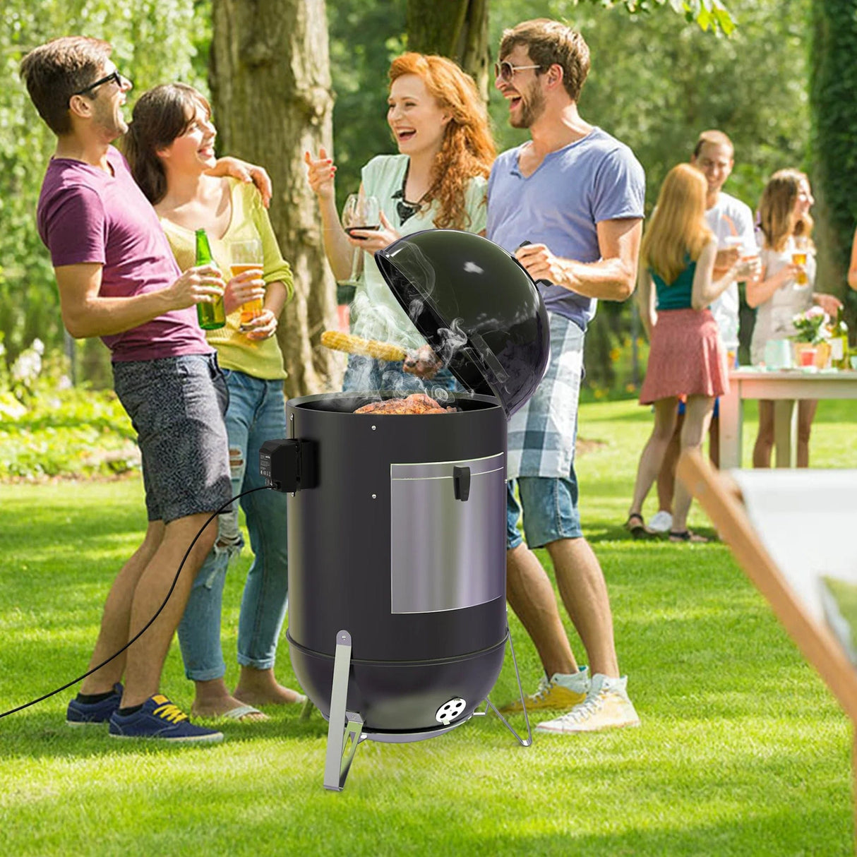 Weber | Smokey Mountain Cooker Smoker 57cm + Free Outdoor Cover