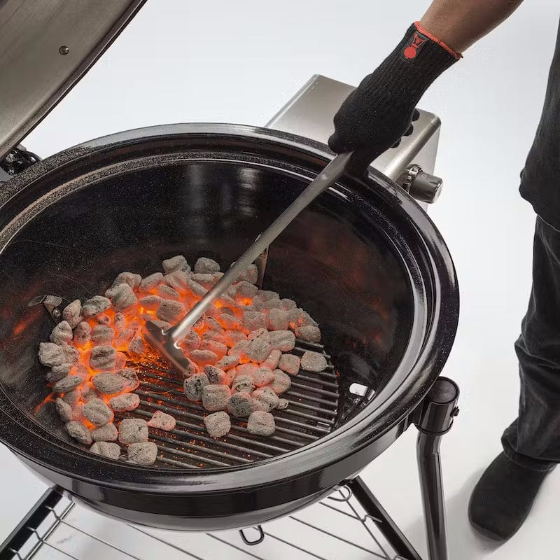 Briquettes on a grill