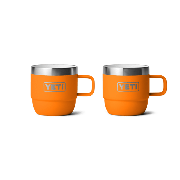 orange  YETI Rambler 6 oz Stackable Mugs