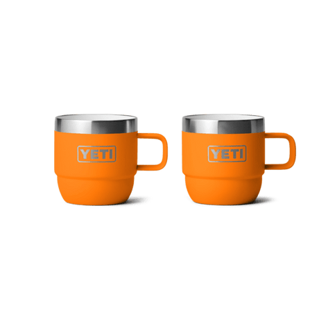 orange  YETI Rambler 6 oz Stackable Mugs