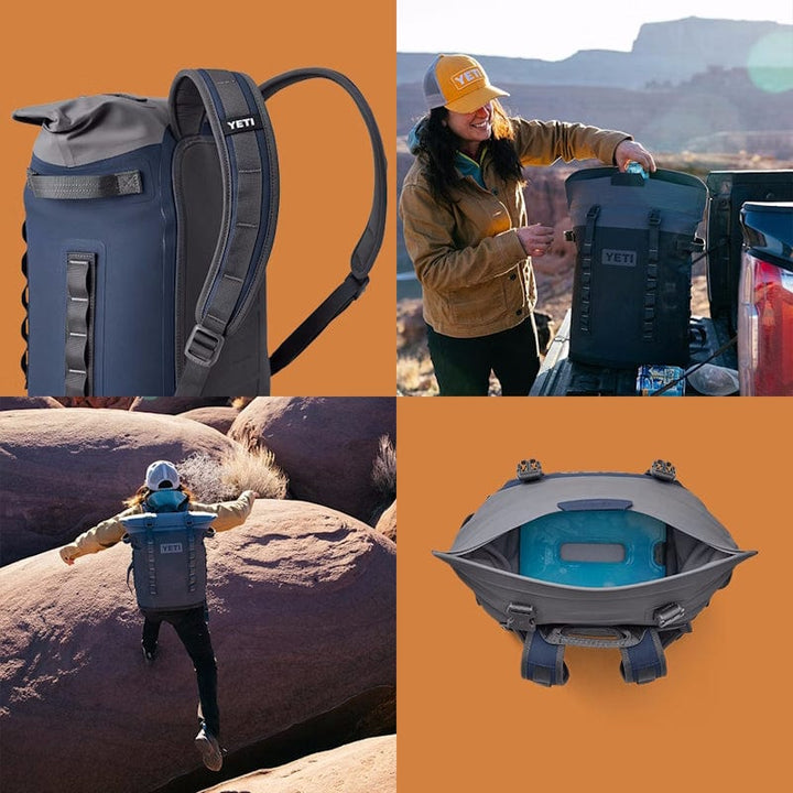 YETI Hopper Soft Backpack Cooler in use