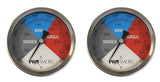 2 Pack BBQ Stainless Steel Grill Thermometer