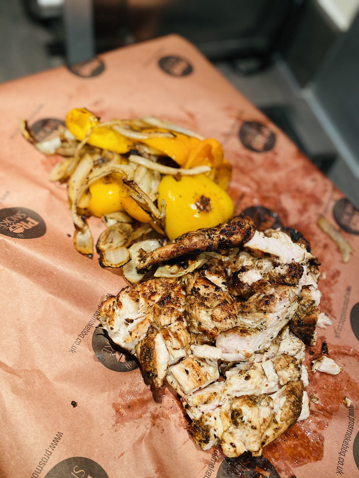 BBQ grilled chicken PK grill