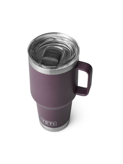 top-view of a YETI - Rambler 30 oz (887ml) Travel Mug in Nordic Purple