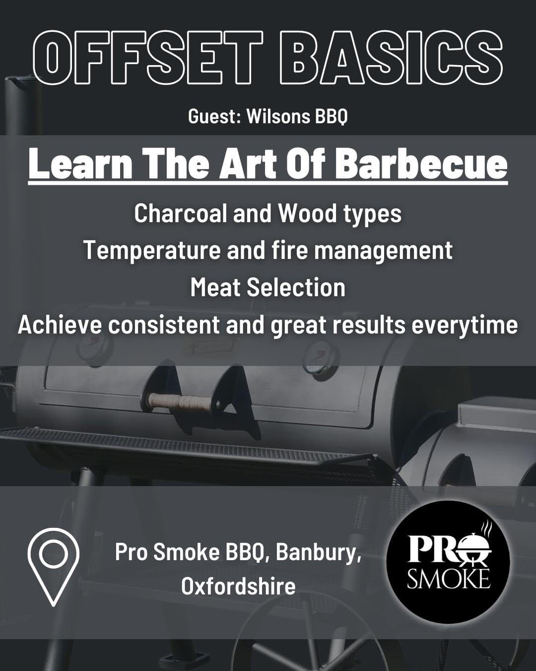 Offset Smoker Basics Class Pro Smoke BBQ - Main Image