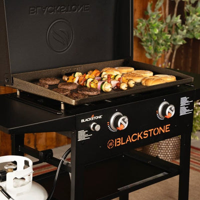 food on Blackstone 28inch Griddle Cooking Station With Hood