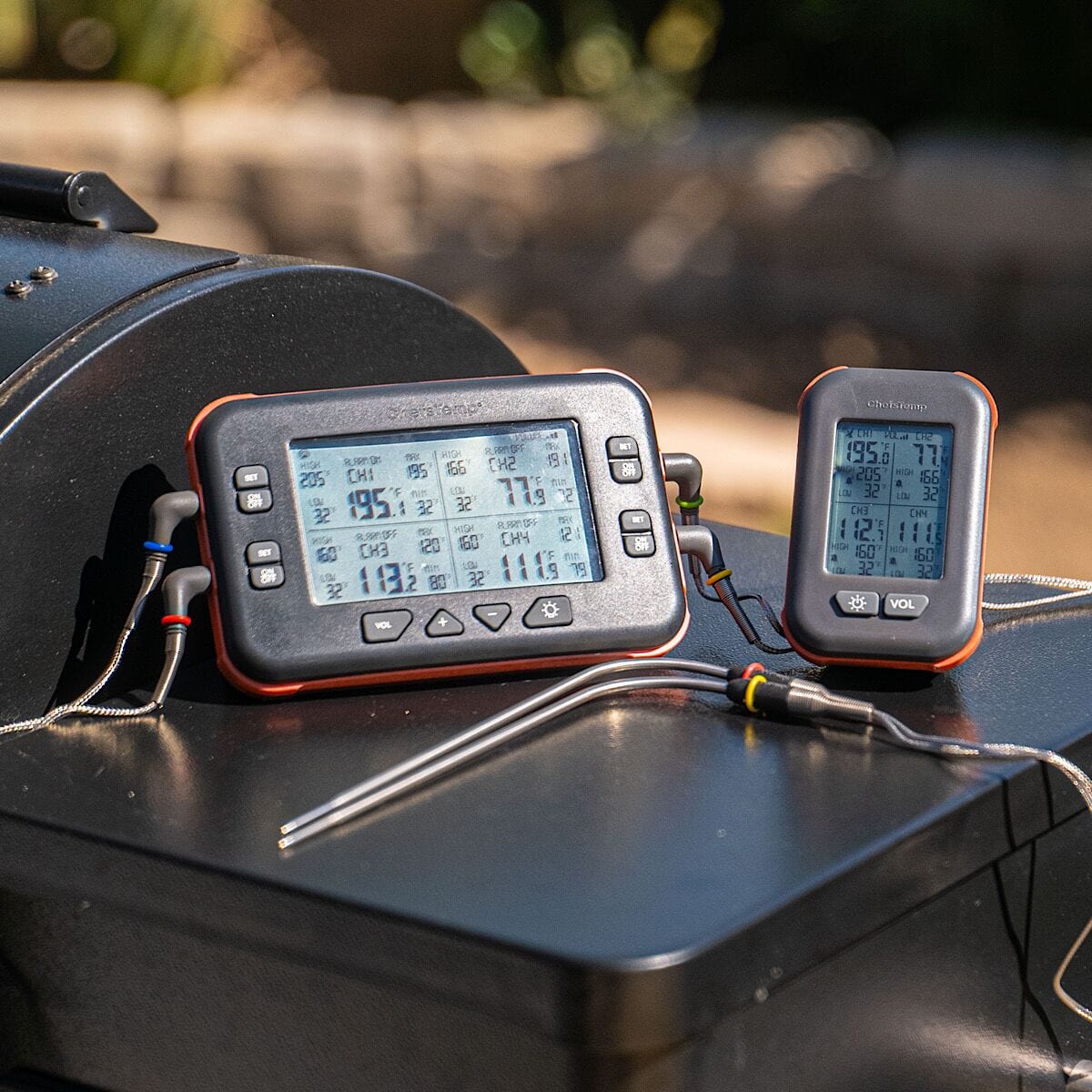 ChefsTemp Quad XPro Wireless Meat Thermometer Long-Range BBQ Alarm