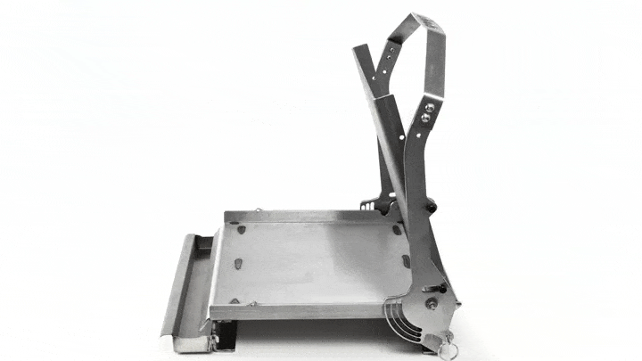 Chud Press shown with opened top plate