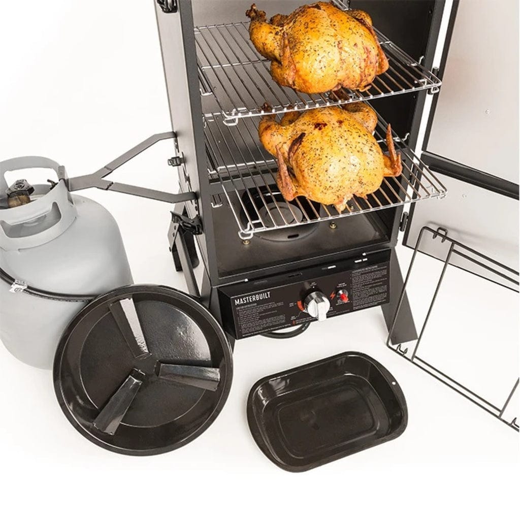 chicken on Masterbuilt Dual Fuel Smoker