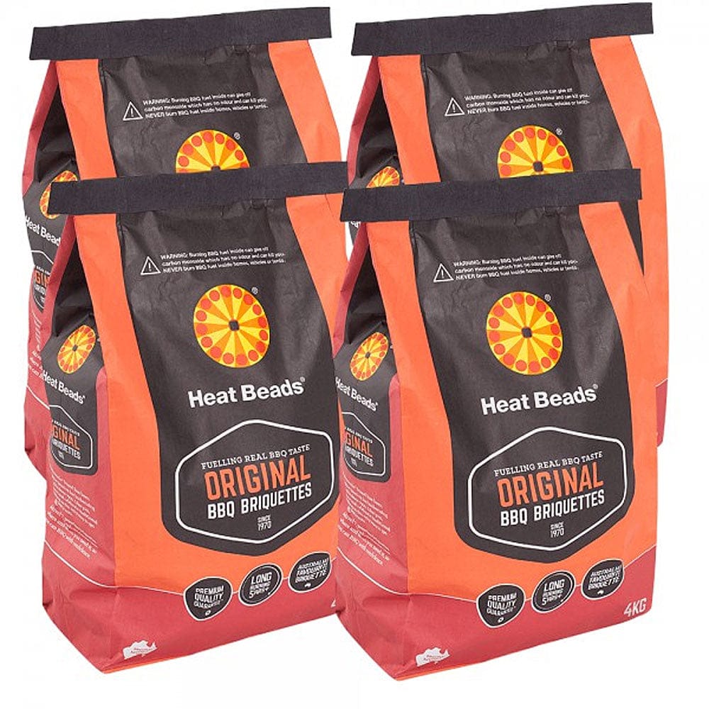 Aussie Heat Bead Briquettes 10KG Bag Pro Smoke BBQ