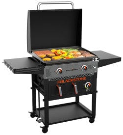 cooking on Blackstone 28inch Griddle with AirFryer