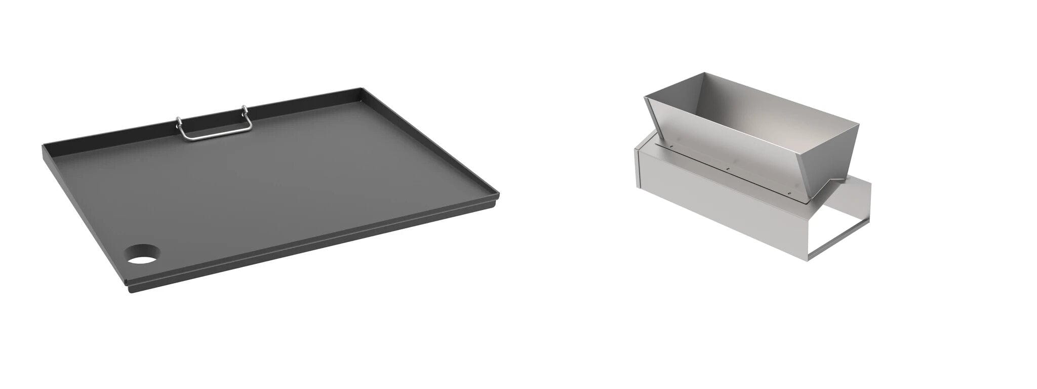 Kit Protezione Per Masterbuilt Gravity 800 - Copertura Acciaio Inox Per Collettore E Supporto Vaschetta - Foto 2