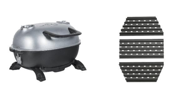 PKGO Portable Charcoal Smoker Grill rack and grill