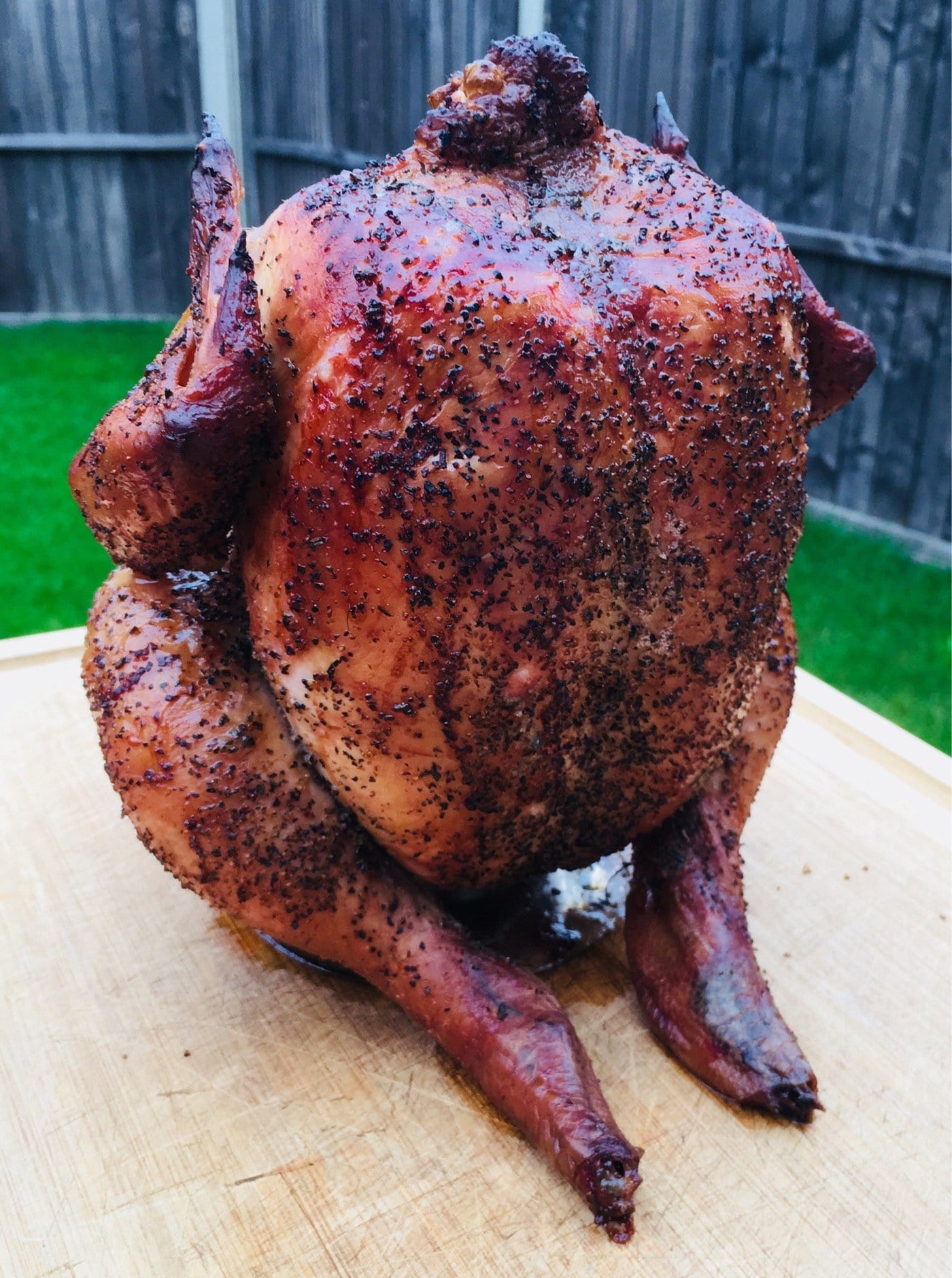 Barbecue Smoked Whole Chicken 